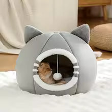 Cama Cueva Acolchada para Gatos