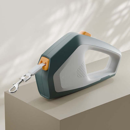 Geometric Retractable Pet Leash with One-Button Lock
