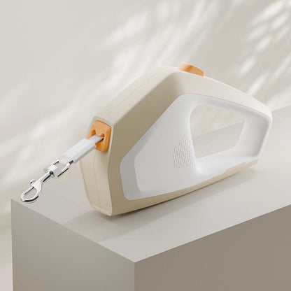 Geometric Retractable Pet Leash with One-Button Lock