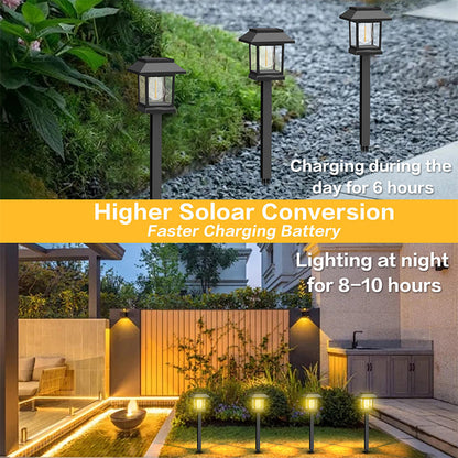 Outdoor Waterproof Solar Pathway Light - 2 Pack/Set