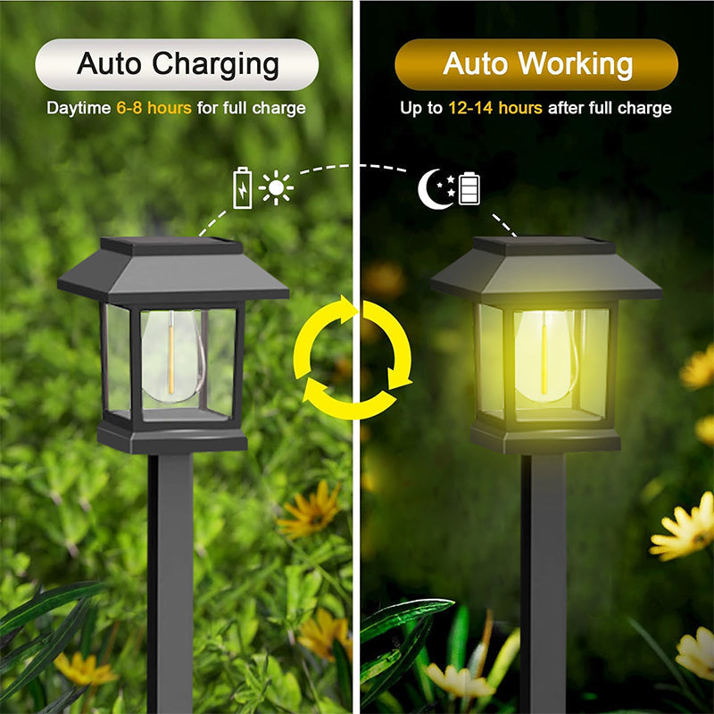 Outdoor Waterproof Solar Pathway Light - 2 Pack/Set