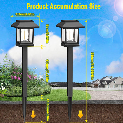 Outdoor Waterproof Solar Pathway Light - 2 Pack/Set